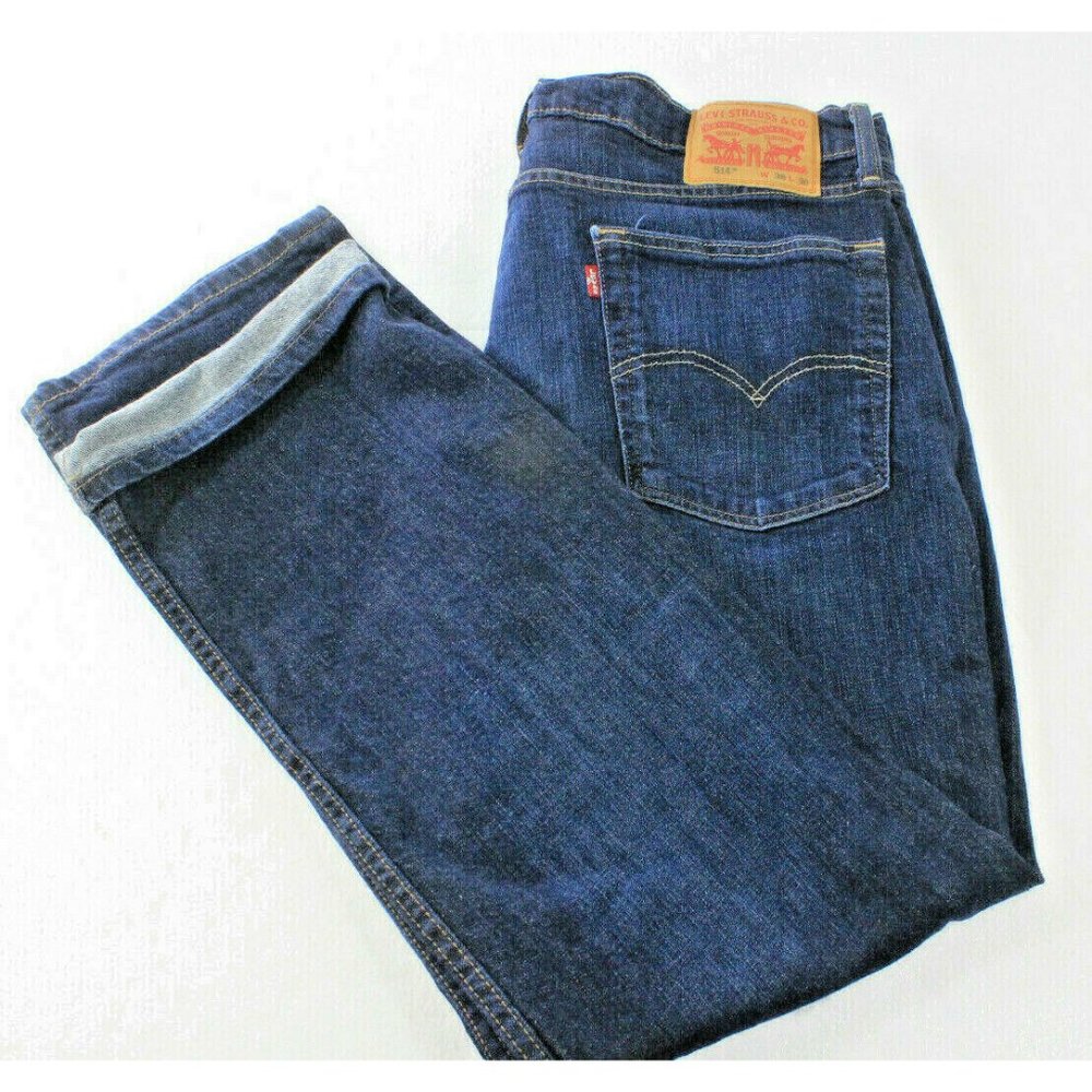 Levi's 514 Mens Denim Jeans Size 36x30 Med Blue